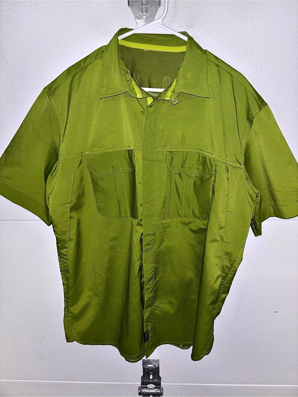 Cabela's Guidewear Short Sleeve Fishing Shirt - Green